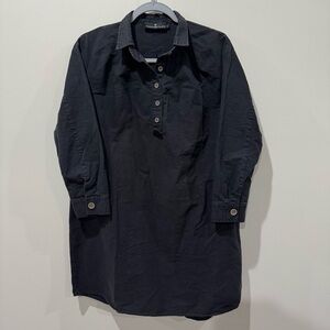 Pomander Place by Tuckernuck Black Polly Dress sz Medium Boxy Shift Mini